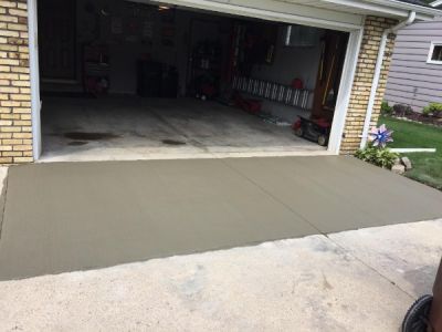 new concrete driveway repair