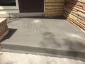 new concrete front stoop