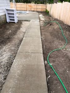 concrete walkway sidewalk new